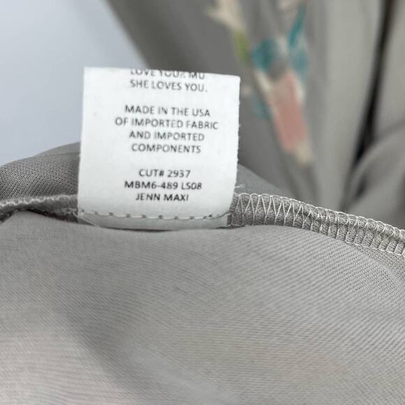 Show Me Your MuMu Jenn Maxi Dress Lily Showers Crisp Small NWT - Picture 6 of 9